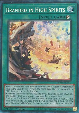 Branded in High Spirits (Prismatic Collector's Rare) [RA05-EN067] Prismatic Collector's Rare