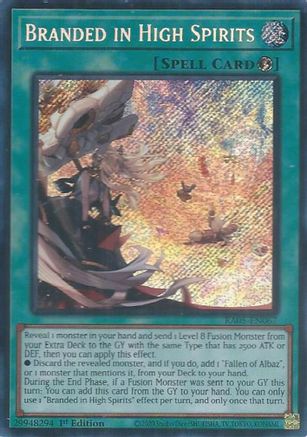 Branded in High Spirits (Secret Rare) [RA05-EN067] Secret Rare