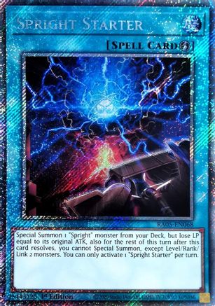 Spright Starter (Platinum Secret Rare) [RA05-EN068] Platinum Secret Rare