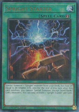 Spright Starter (Prismatic Ultimate Rare) [RA05-EN068] Prismatic Ultimate Rare