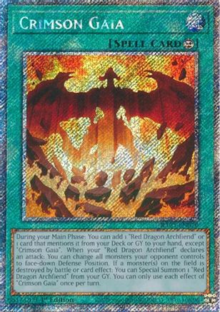 Crimson Gaia (Platinum Secret Rare) [RA05-EN070] Platinum Secret Rare