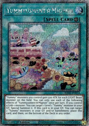 Yummyusment☆Mignon (Platinum Secret Rare) [RA05-EN073] Platinum Secret Rare