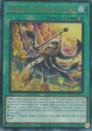 Radiant Typhoon Vision (Prismatic Ultimate Rare) [RA05-EN075] Prismatic Ultimate Rare