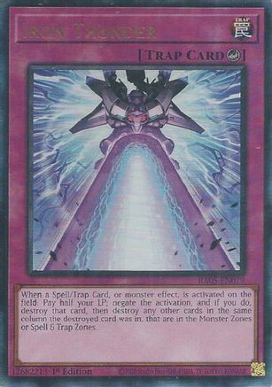 Iron Thunder (Prismatic Ultimate Rare) [RA05-EN079] Prismatic Ultimate Rare