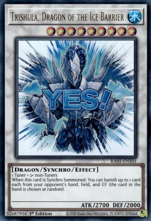 Trishula, Dragon of the Ice Barrier [RA05-EN101] Ultra Rare