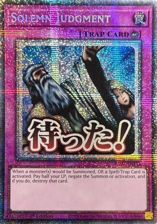 Solemn Judgment (Starlight Rare) [RA05-EN124] Starlight Rare