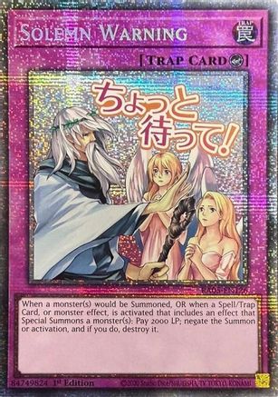 Solemn Warning (Starlight Rare) [RA05-EN126] Starlight Rare