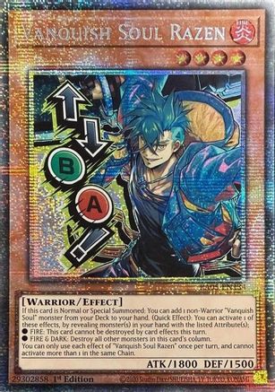 Vanquish Soul Razen (Stamp) [RA05-EN134] Starlight Rare