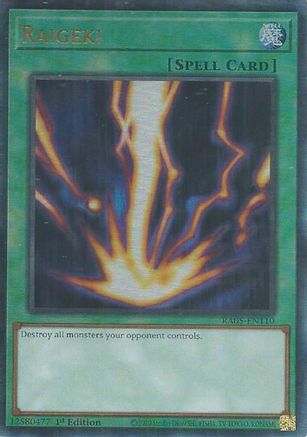 Raigeki (Prismatic Ultimate Rare) [RA05-EN110] Prismatic Ultimate Rare