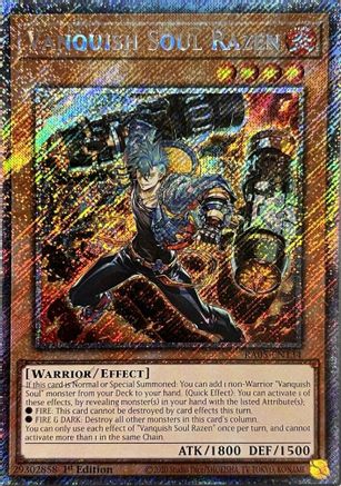 Vanquish Soul Razen (Platinum Secret Rare) [RA05-EN134] Platinum Secret Rare