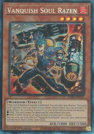 Vanquish Soul Razen (Prismatic Collector's Rare) [RA05-EN134] Prismatic Collector's Rare