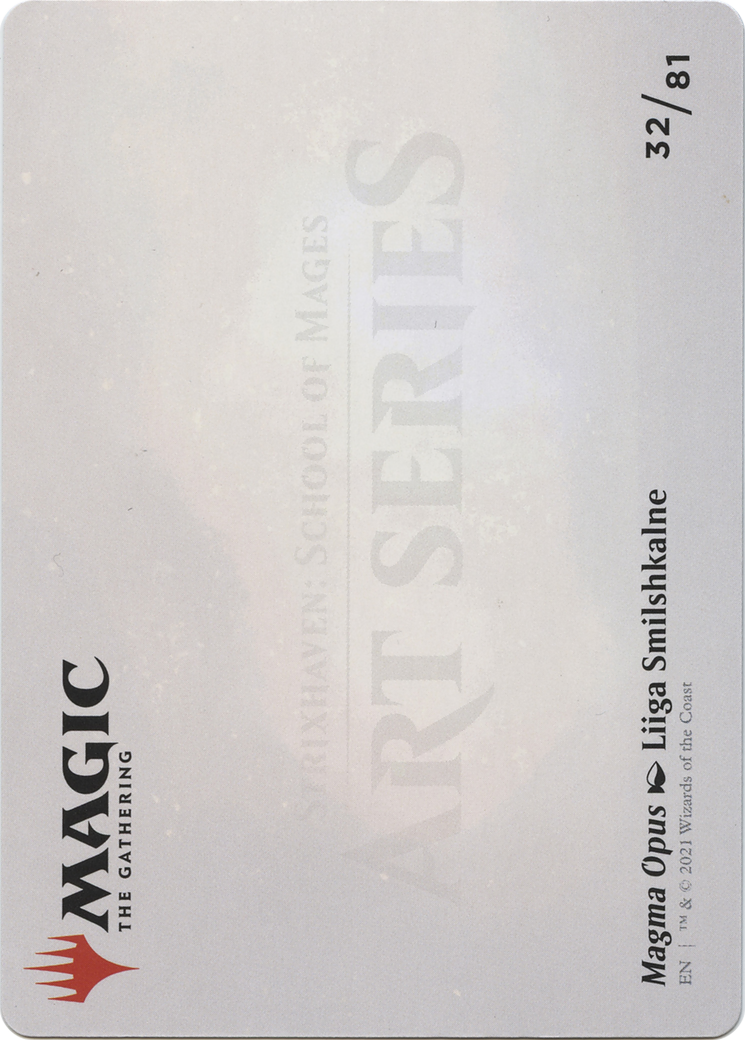 Magma Opus // Magma Opus (ASTX-032) - Strixhaven Art Series (Borderless)
