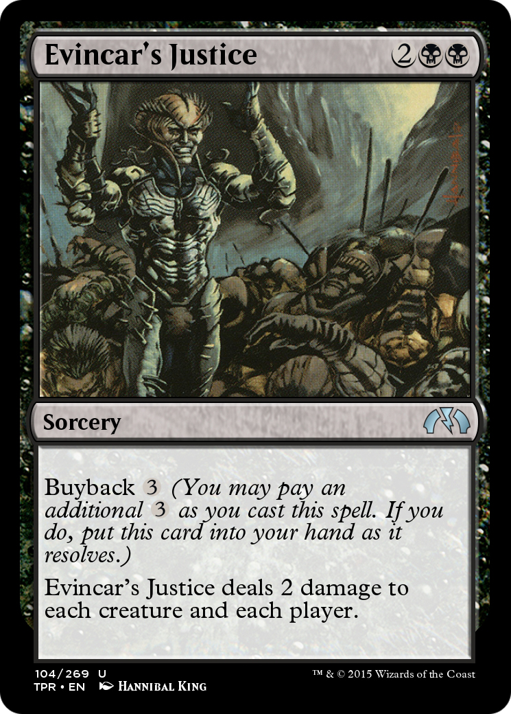Evincar's Justice (TPR-104) - Tempest Remastered Foil