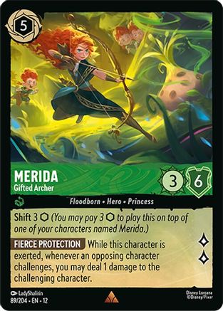 Merida - Gifted Archer (89/204) Wilds Unknown (Cold Foil)