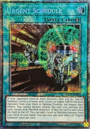 Urgent Schedule (Starlight Rare) [RA05-EN064] Starlight Rare