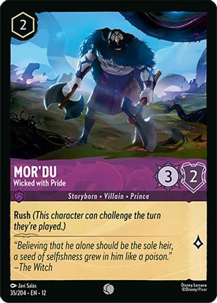 Mor'du - Wicked with Pride (35/204) Wilds Unknown (Non-Foil)