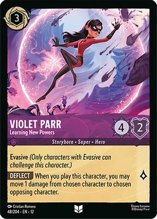 Violet Parr - Learning New Powers (48/204) Wilds Unknown (Cold Foil)