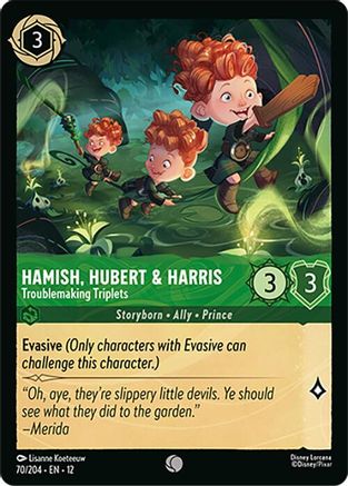Hamish, Hubert & Harris - Troublemaking Triplets (70/204) Wilds Unknown (Cold Foil)