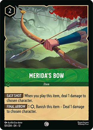 Merida's Bow (101/204) Wilds Unknown (Cold Foil)