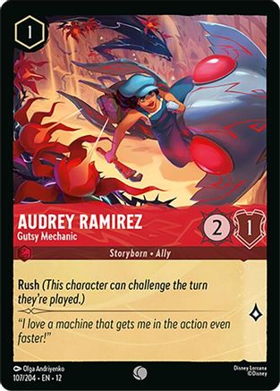 Audrey Ramirez - Gutsy Mechanic (107/204) Wilds Unknown (Cold Foil)