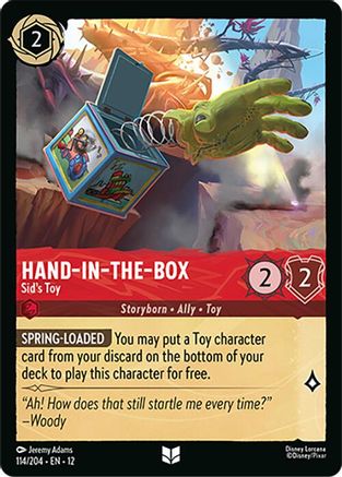 Hand-in-the-Box - Sid's Toy (114/204) Wilds Unknown (Non-Foil)