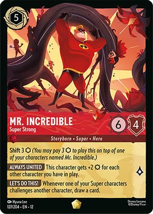 Mr. Incredible - Super Strong (127/204) Wilds Unknown (Cold Foil)