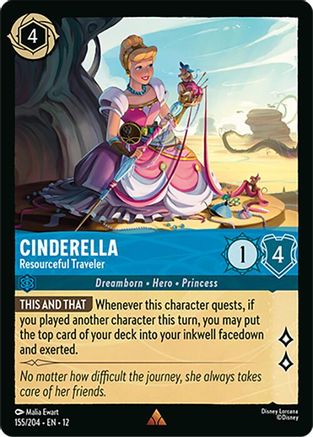 Cinderella - Resourceful Traveler (155/204) Wilds Unknown (Cold Foil)