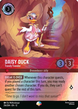 Daisy Duck - Trendy Traveler (Epic) (216/204) Wilds Unknown ()