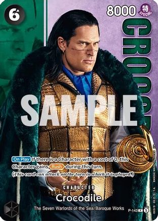 Crocodile - P-143 (Premium Card Collection -Live Action Edition Vol.2 Baroque Works-) [One Piece Promotion Cards] Promo