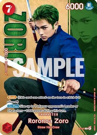 Roronoa Zoro - P-141 (Premium Card Collection -Live Action Edition Vol.2 Straw Hat Crew-) [One Piece Promotion Cards] Promo