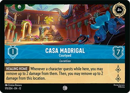 Casa Madrigal - Courtyard (170/204) Wilds Unknown (Cold Foil)
