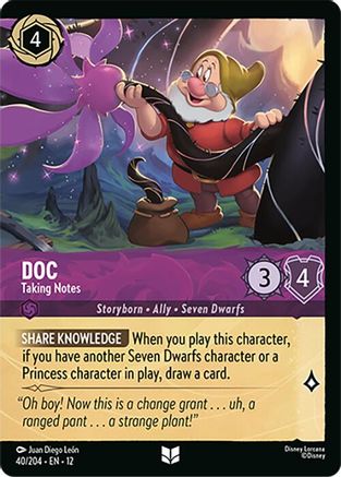 Doc - Taking Notes (Foil) (40/204) Wilds Unknown (Cold Foil)