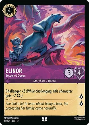 Elinor - Bespelled Queen (51/204) Wilds Unknown (Cold Foil)