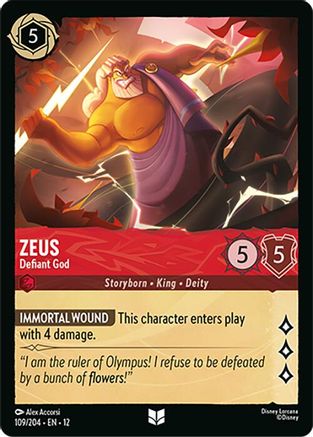 Zeus - Defiant God (109/204) Wilds Unknown (Non-Foil)