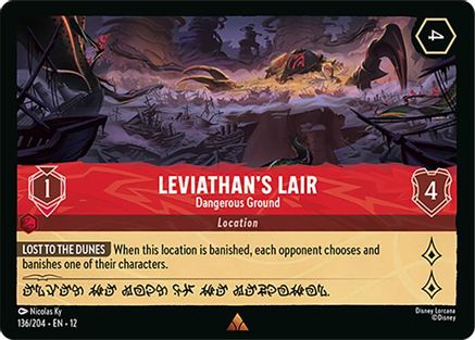 Leviathan's Lair - Dangerous Ground (136/204) Wilds Unknown (Non-Foil)