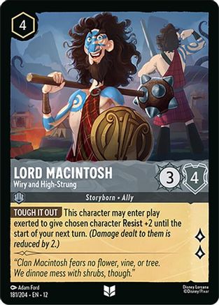 Lord Macintosh - Wiry and High-Strung (181/204) Wilds Unknown (Cold Foil)