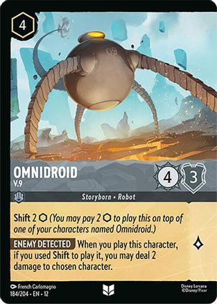 Omnidroid - V.9 (Foil) (184/204) Wilds Unknown (Cold Foil)