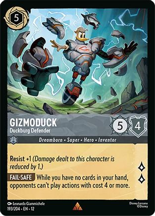 Gizmoduck - Duckburg Defender (193/204) Wilds Unknown (Cold Foil)