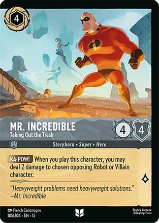 Mr. Incredible - Taking Out the Trash (Foil) (185/204) Wilds Unknown (Cold Foil)