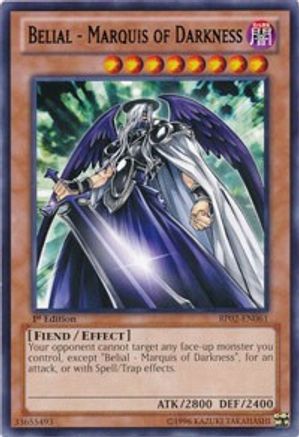 Belial - Marquis of Darkness [BP02-EN061] Rare