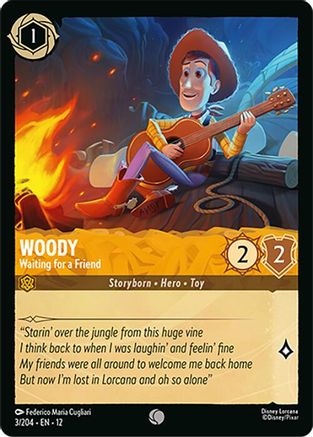 Woody - Waiting for a Friend (3/204) Wilds Unknown (Cold Foil)