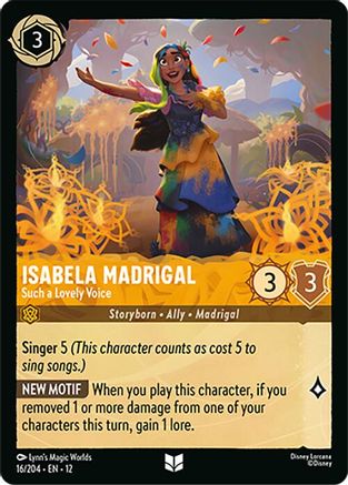 Isabela Madrigal - Such a Lovely Voice (16/204) Wilds Unknown (Cold Foil)