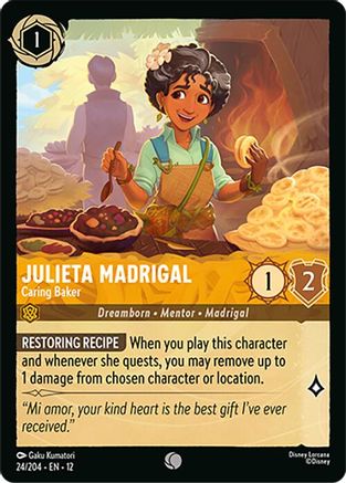 Julieta Madrigal - Caring Baker (24/204) Wilds Unknown (Cold Foil)