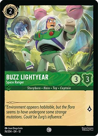 Buzz Lightyear - Space Ranger (76/204) Wilds Unknown (Non-Foil)