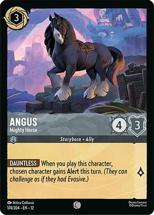 Angus - Mighty Horse (174/204) Wilds Unknown (Cold Foil)
