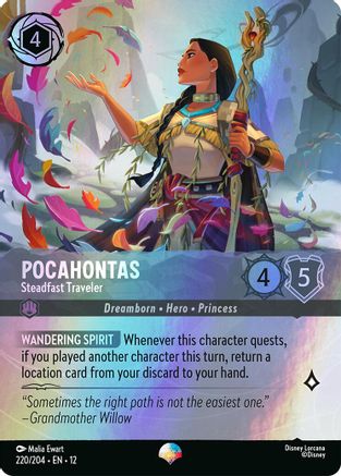 Pocahontas - Steadfast Traveler (Epic) (220/204) Wilds Unknown ()