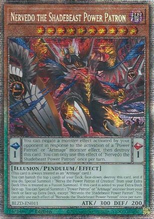 Nervedo the Shadebeast Power Patron (Starlight Rare) [BLZD-EN011] Starlight Rare