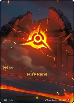 Fury Rune (Alternate Art) (R01a) [Unleashed] Foil