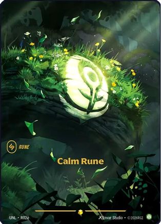 Calm Rune (Alternate Art) (R02a) [Unleashed] Foil