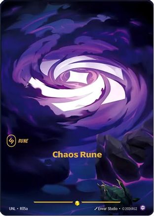 Chaos Rune (Alternate Art) (R05a) [Unleashed] Foil